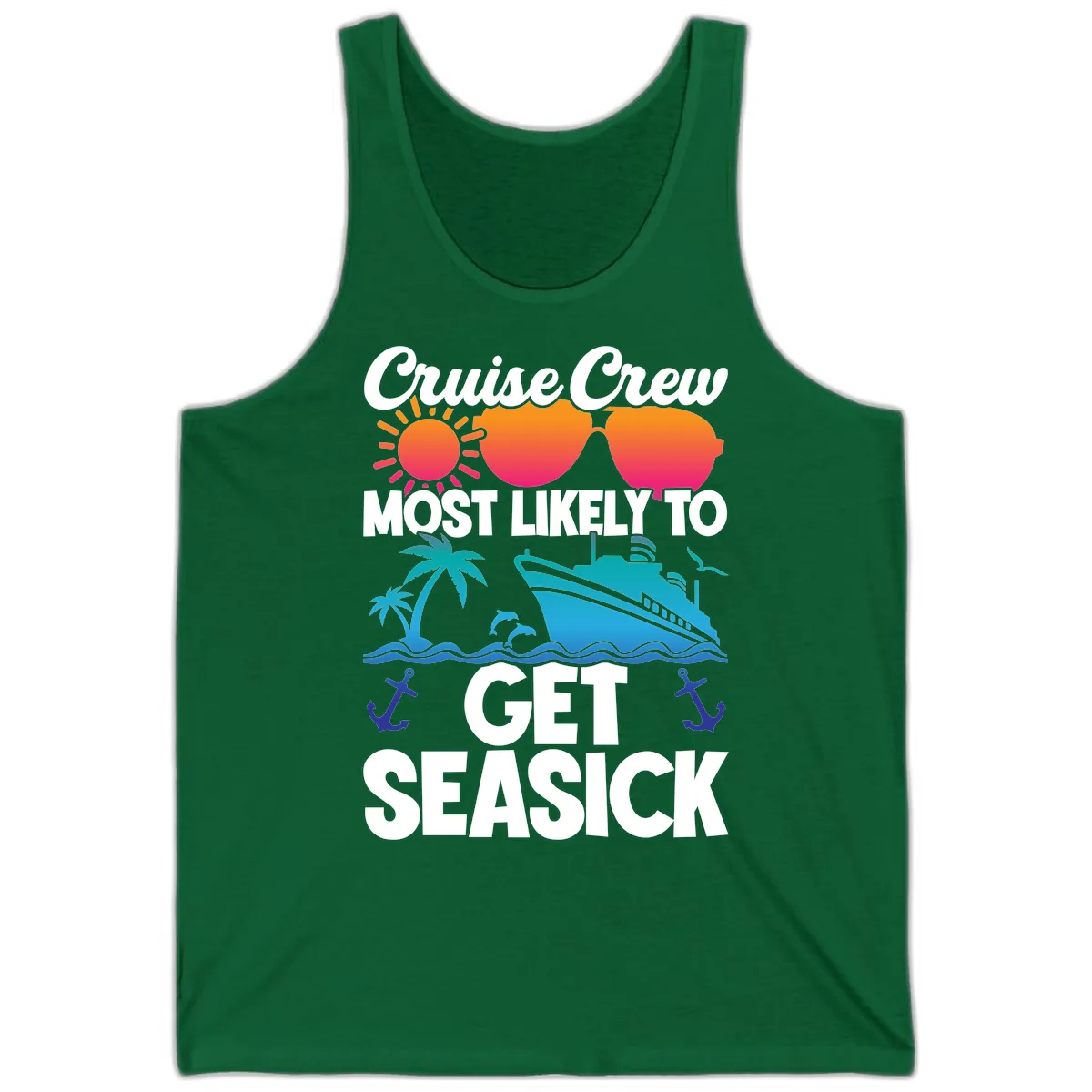 Cruise Crew Most Likely To Get Seasick Tank in Kelly