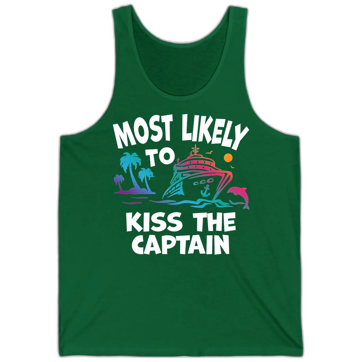 Most Likely To Kiss The Captain Tank in Kelly