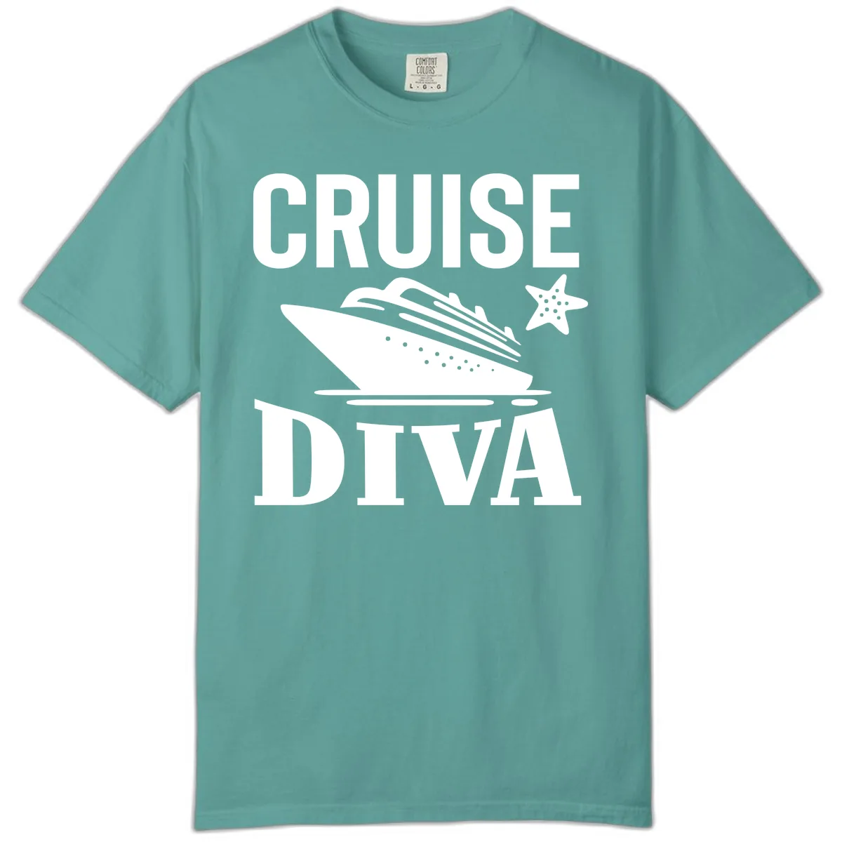 Cruise Diva Comfort Color in Seafoam