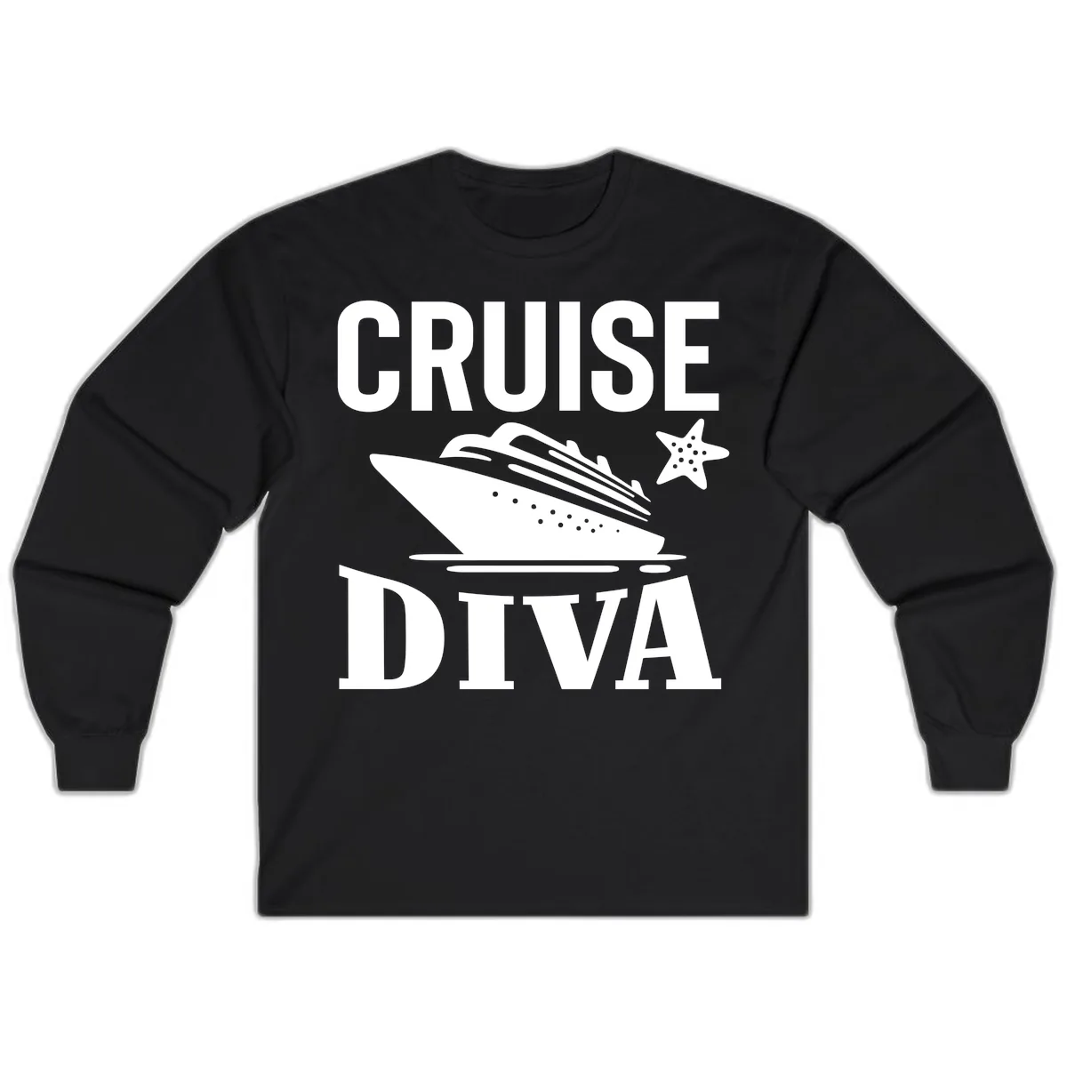 Cruise Diva Long Sleeve in Black