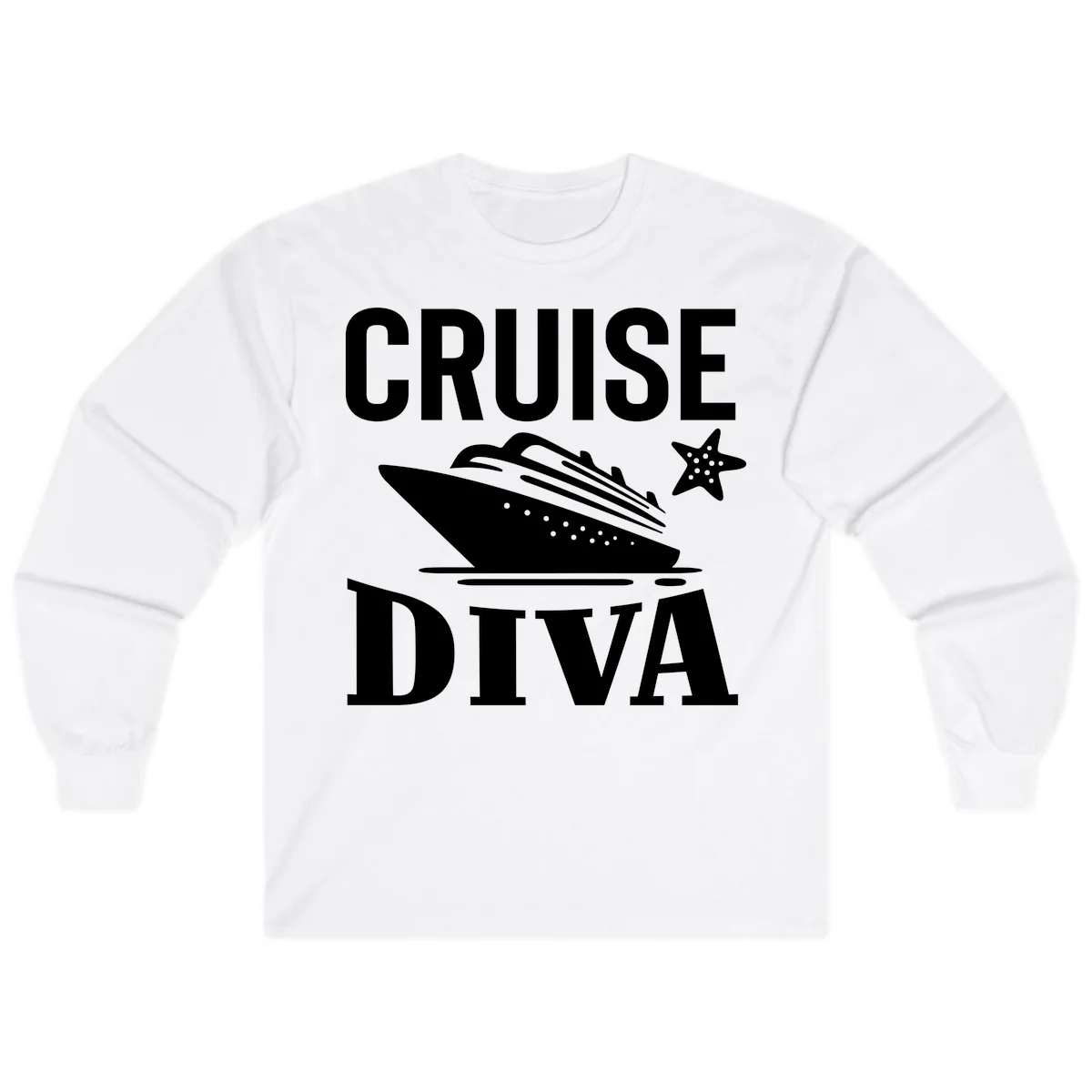 Cruise Diva Long Sleeve in White