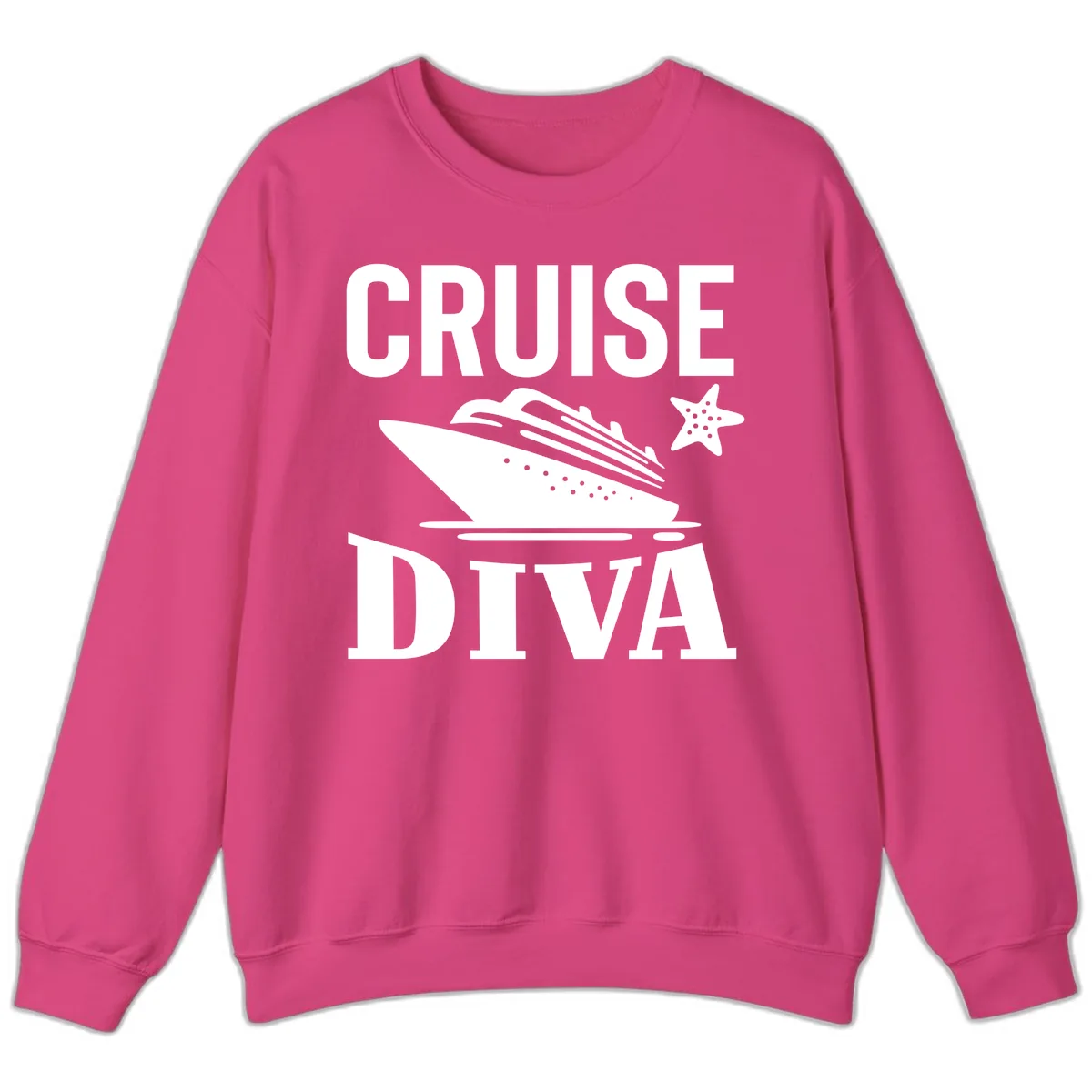 Cruise Diva Sweatshirt in Heliconia