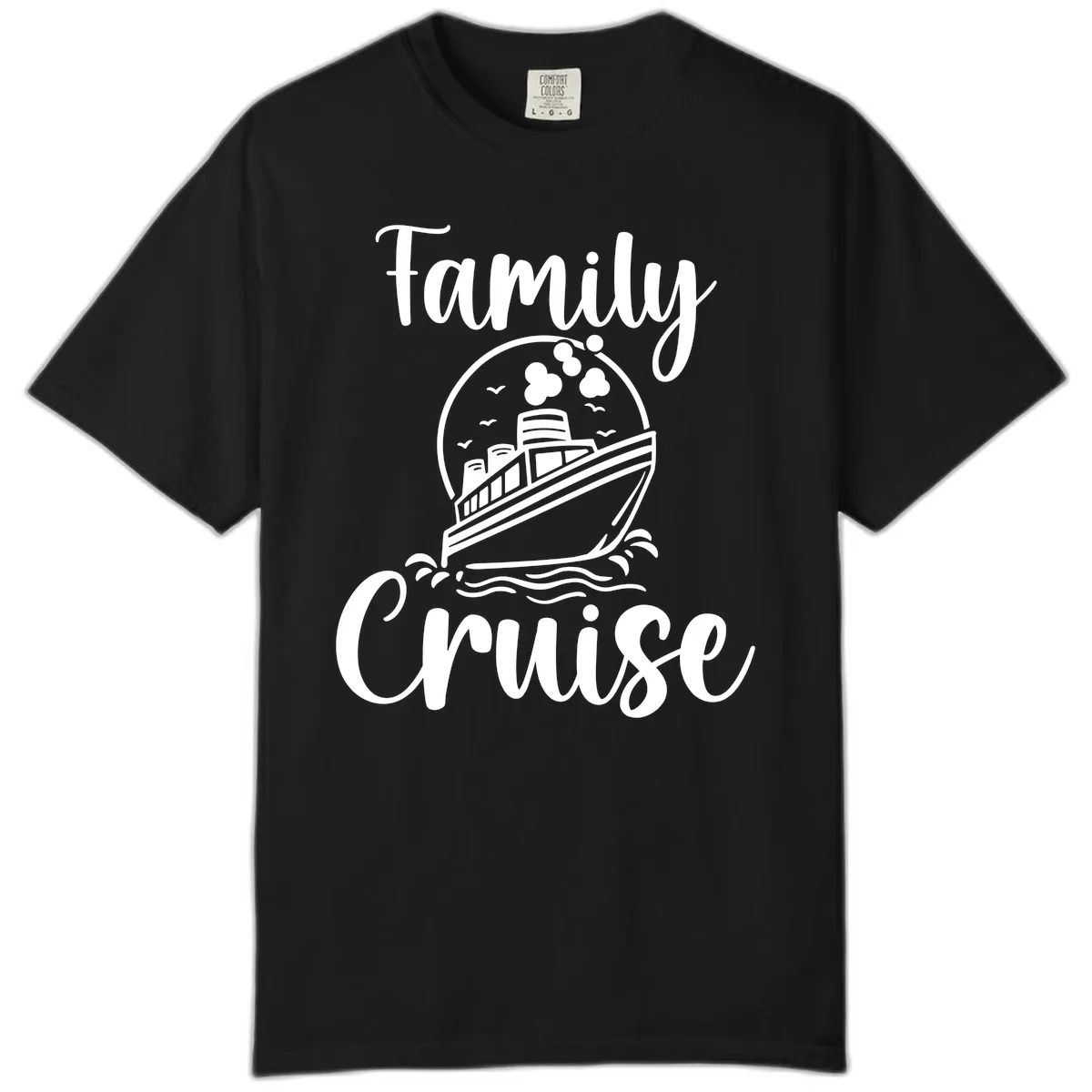 Family Cruise Adventure Ship Comfort Color in Black