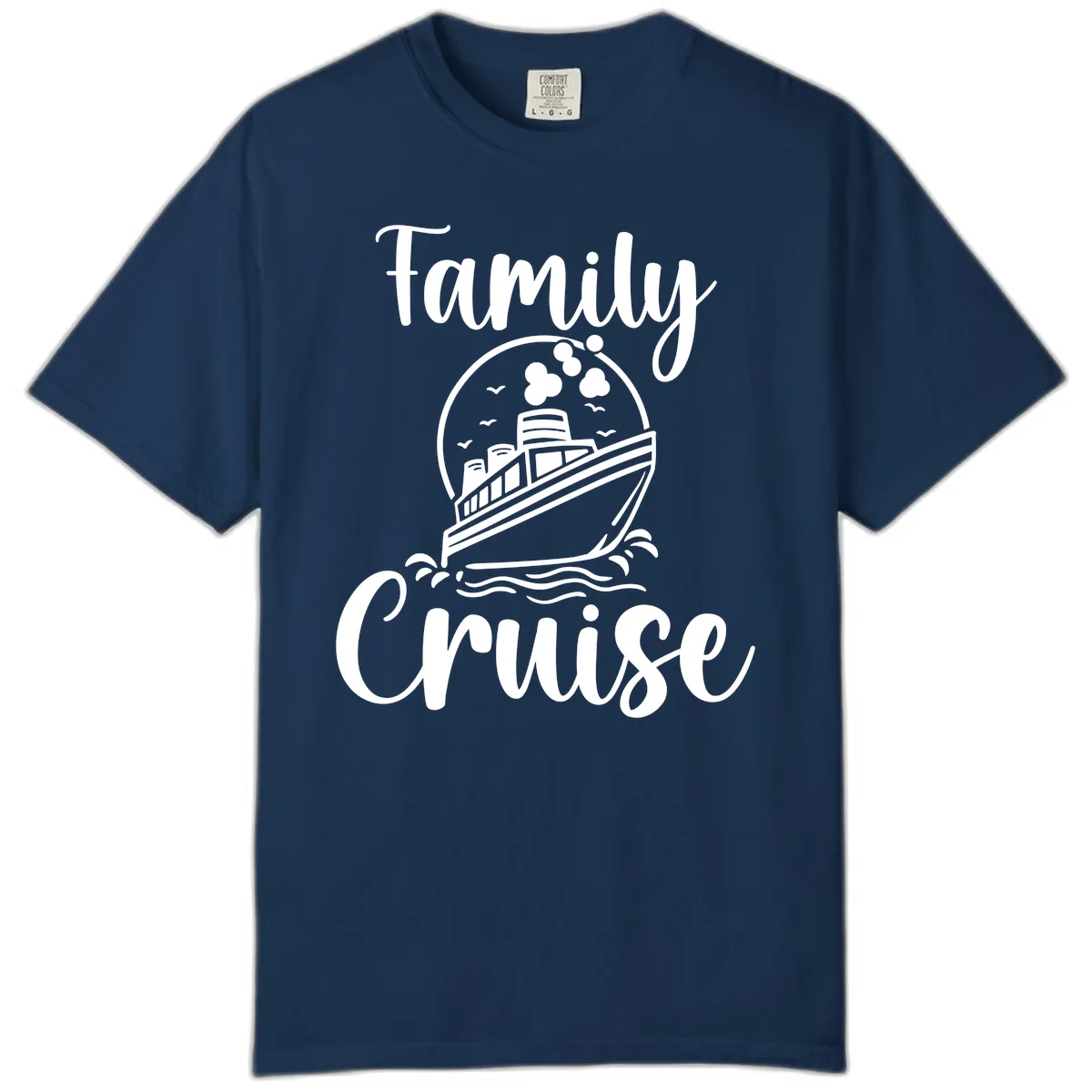 Family Cruise Adventure Ship Comfort Color in Navy