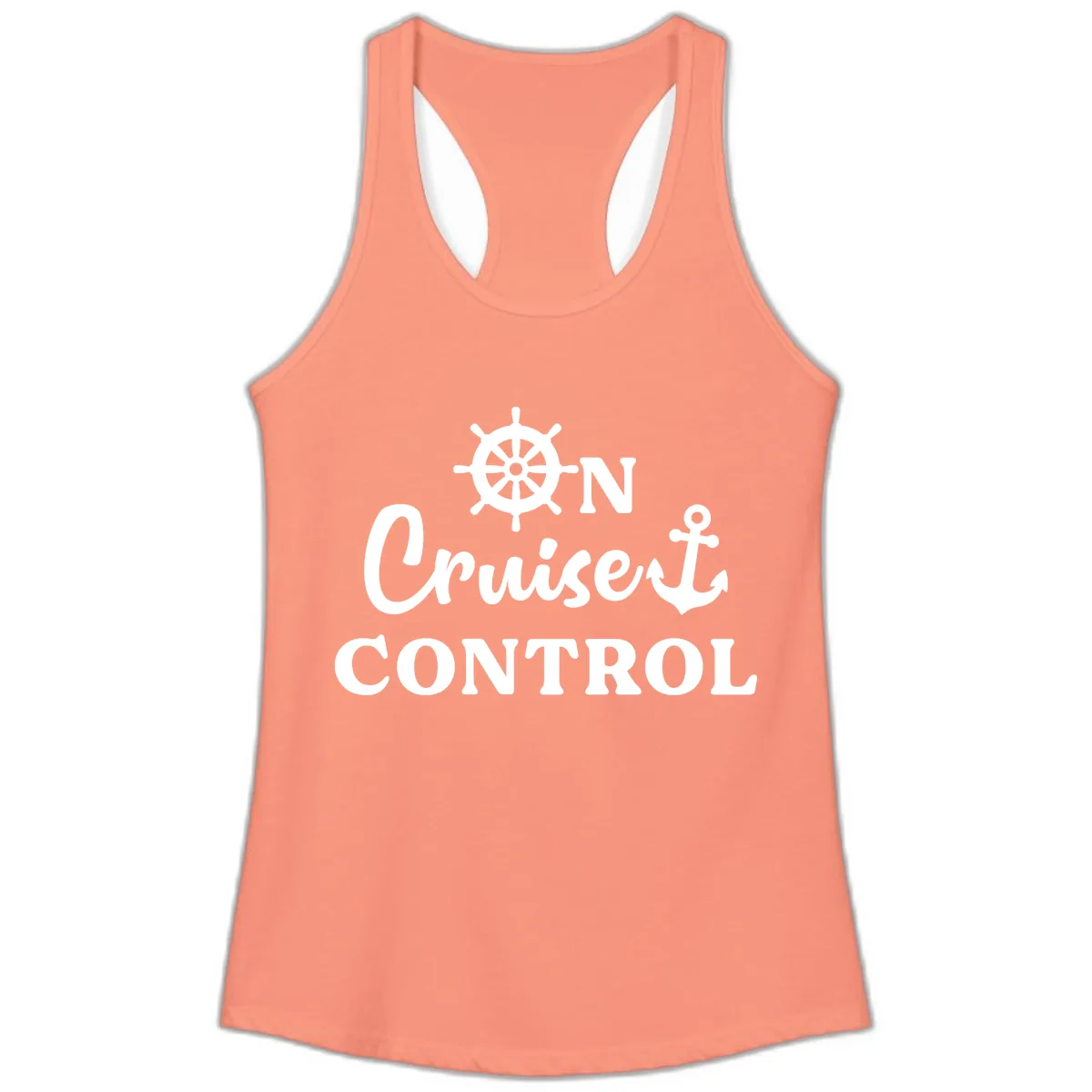 On Cruiset Control Ladies Tank in Solid Light Orange