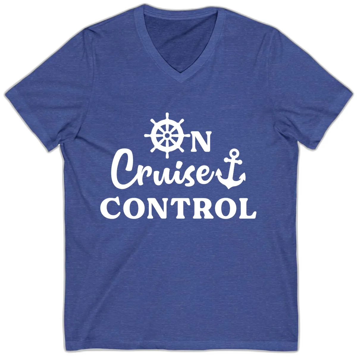 On Cruiset Control V-Neck in Heather True Royal
