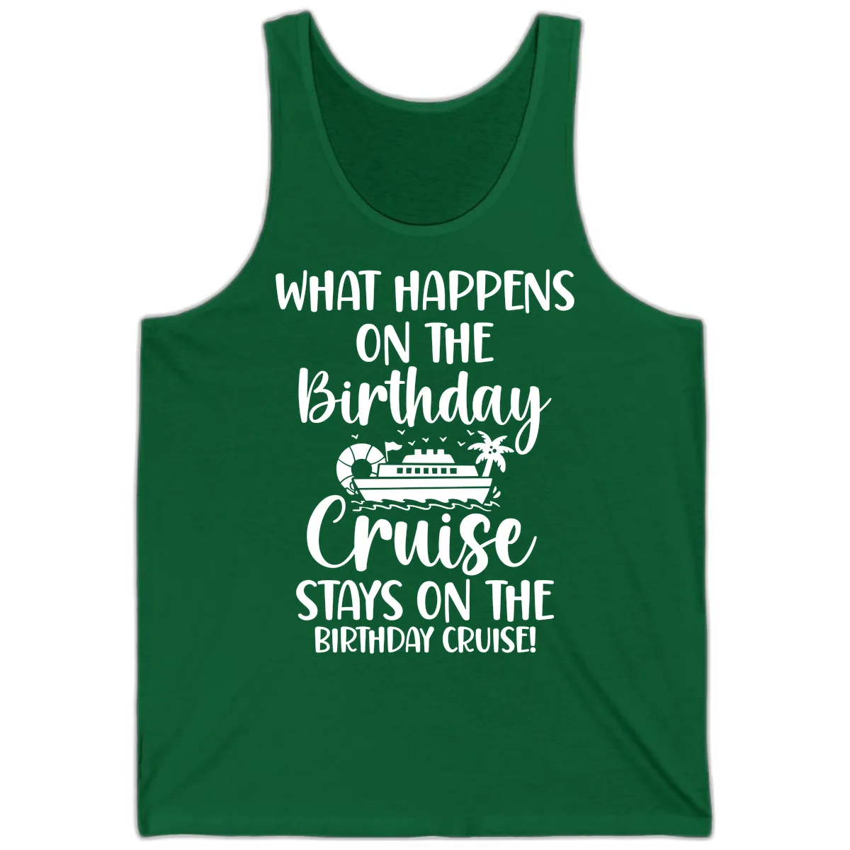 What Happens On The Birthday Cruise Tank in Kelly