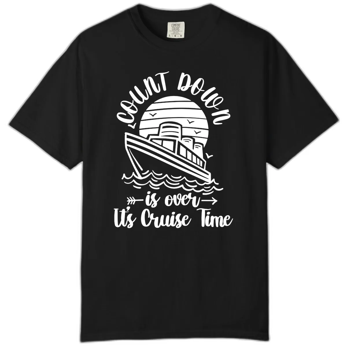 Lobster Do You Want Us Over Cruise Time Comfort Color in Black