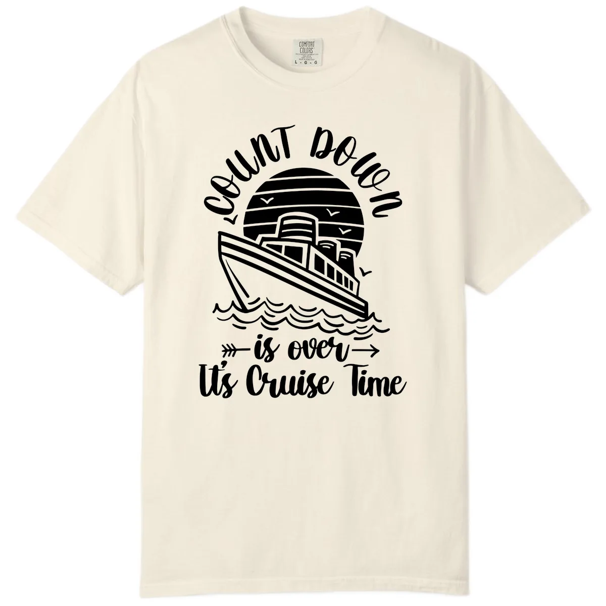Lobster Do You Want Us Over Cruise Time Comfort Color in Ivory