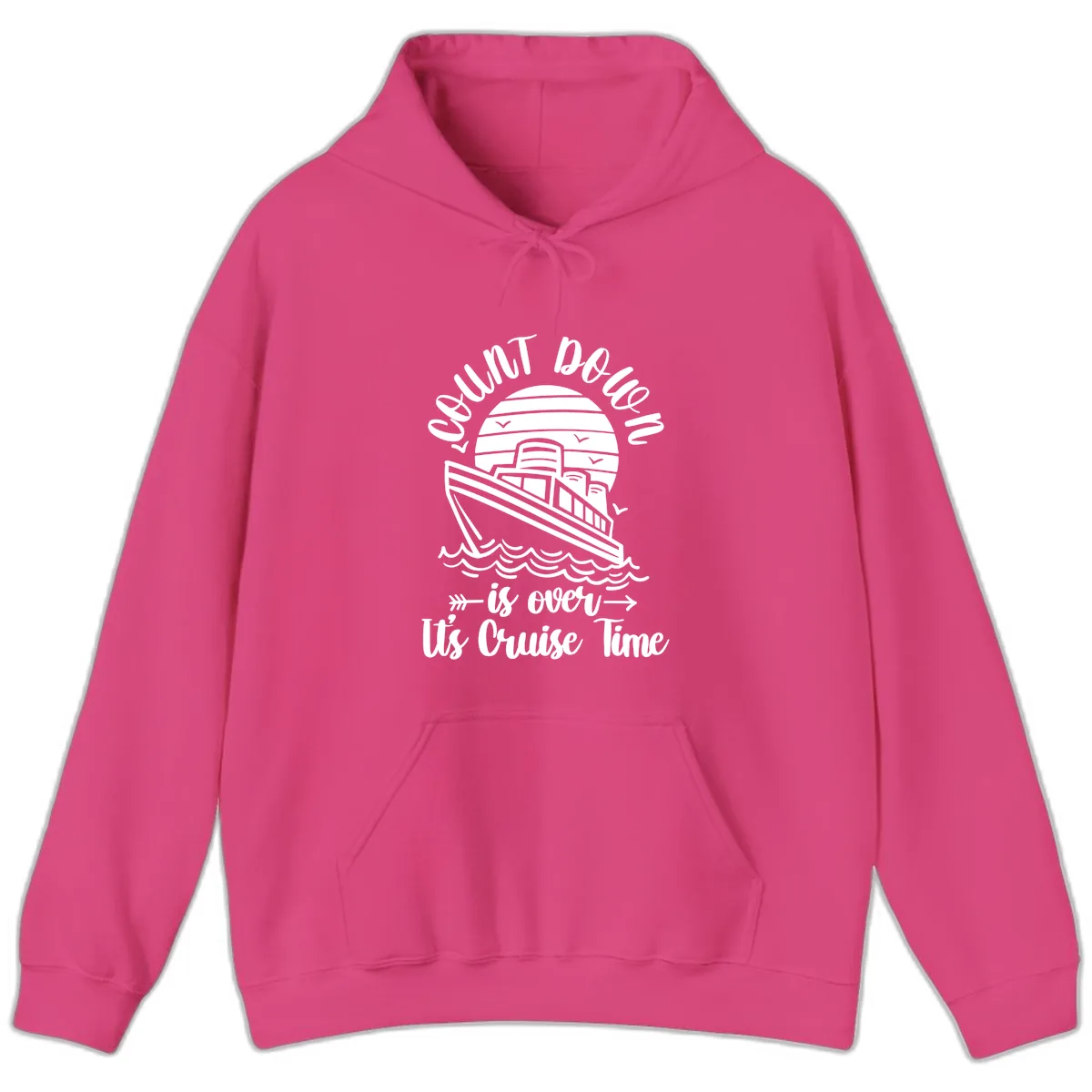 Lobster Do You Want Us Over Cruise Time Hoodie in Heliconia