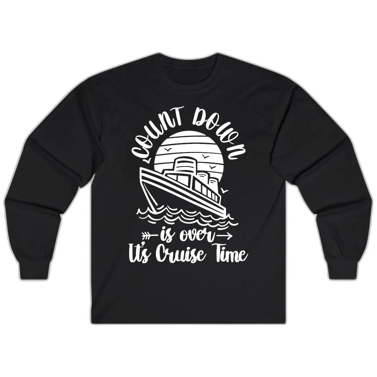 Lobster Do You Want Us Over Cruise Time Long Sleeve in Black