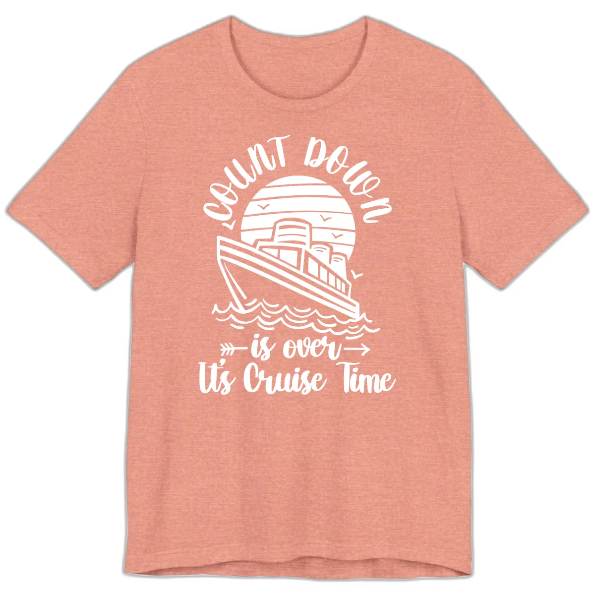 Lobster Do You Want Us Over Cruise Time Premium T-Shirt in Heather Sunset