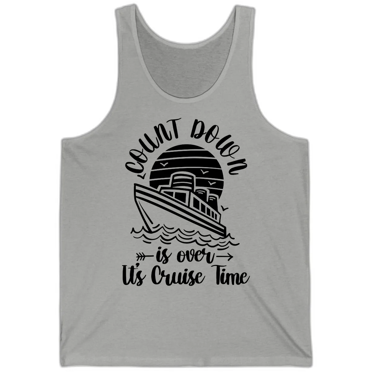 Lobster Do You Want Us Over Cruise Time Tank in Athletic Heather