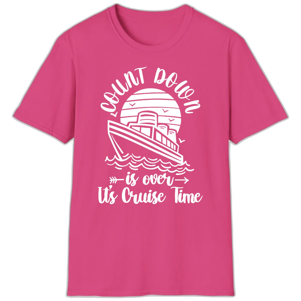 Lobster Do You Want Us Over Cruise Time T-Shirt in Heliconia