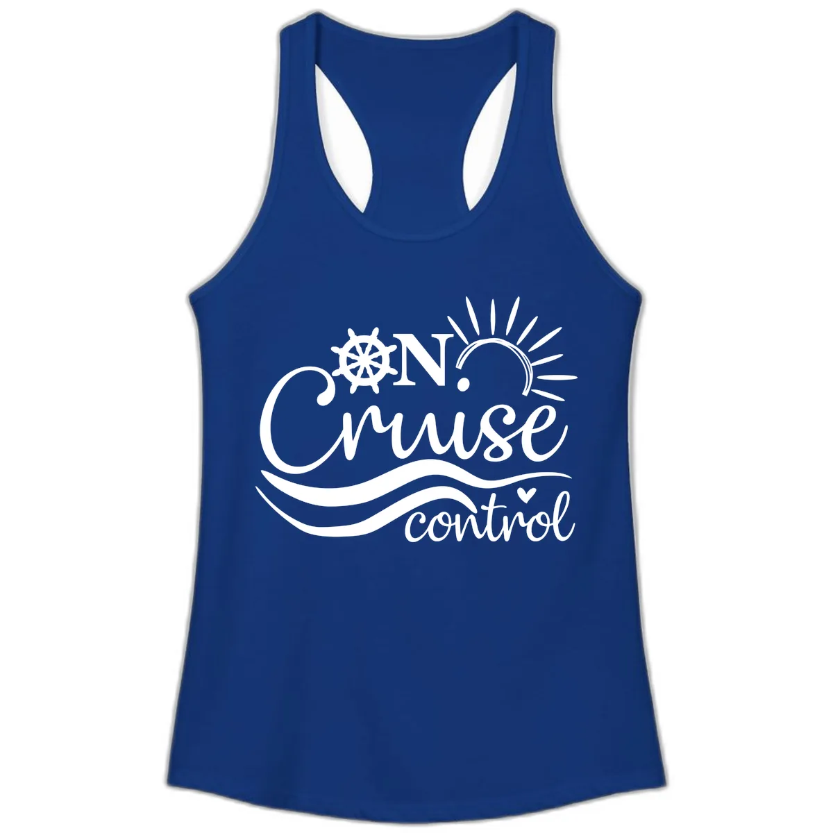 On Cruise Control Ladies Tank in Solid Royal