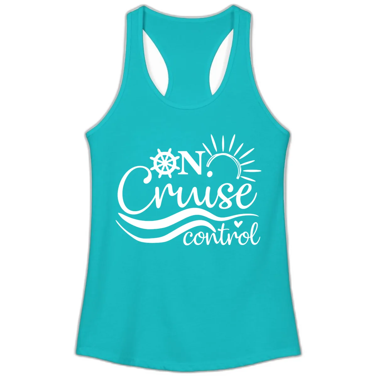 On Cruise Control Ladies Tank in Tahiti Blue