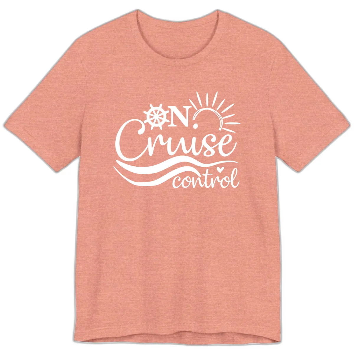 On Cruise Control Premium T-Shirt in Heather Sunset