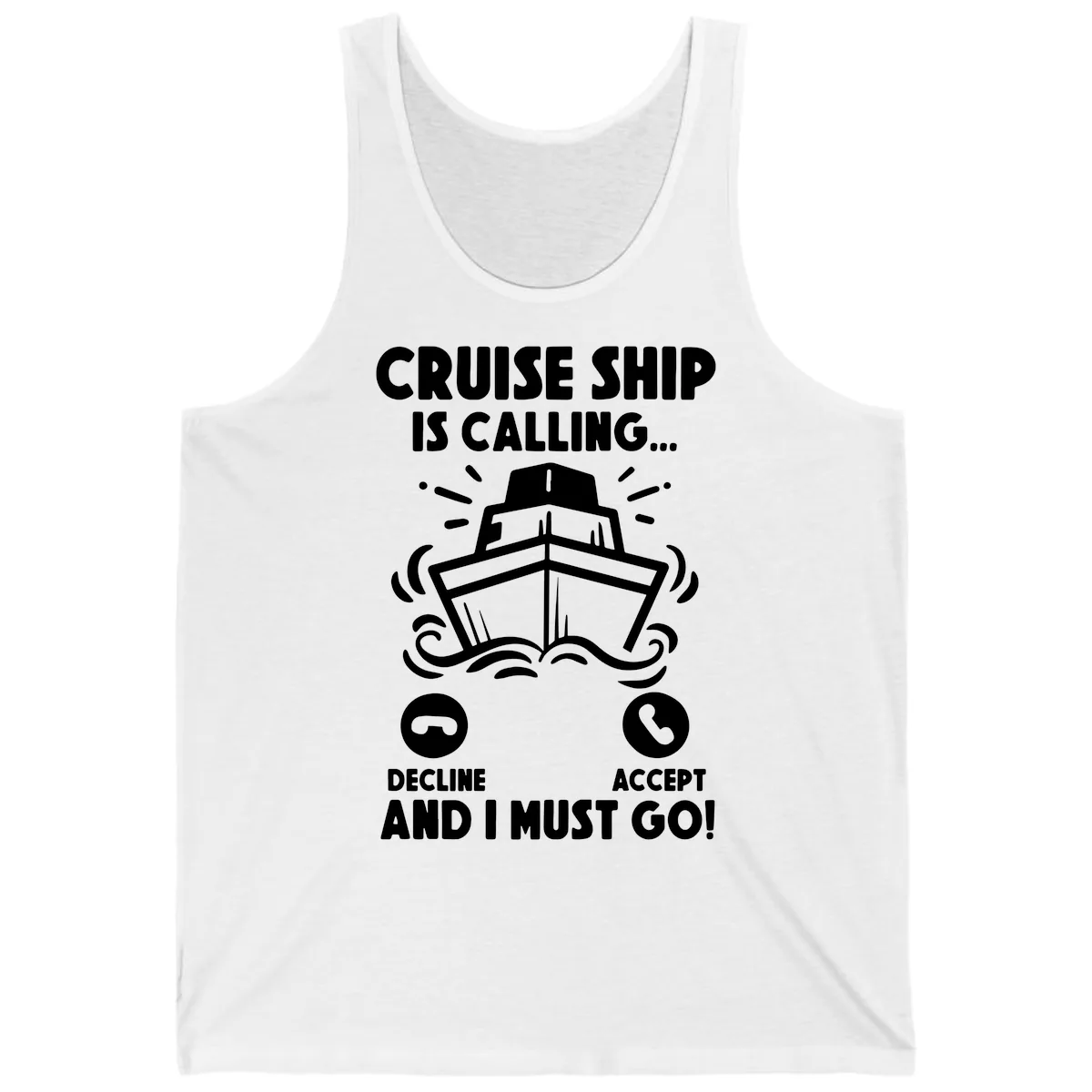 Cruise Ship Is Calling Tank in White