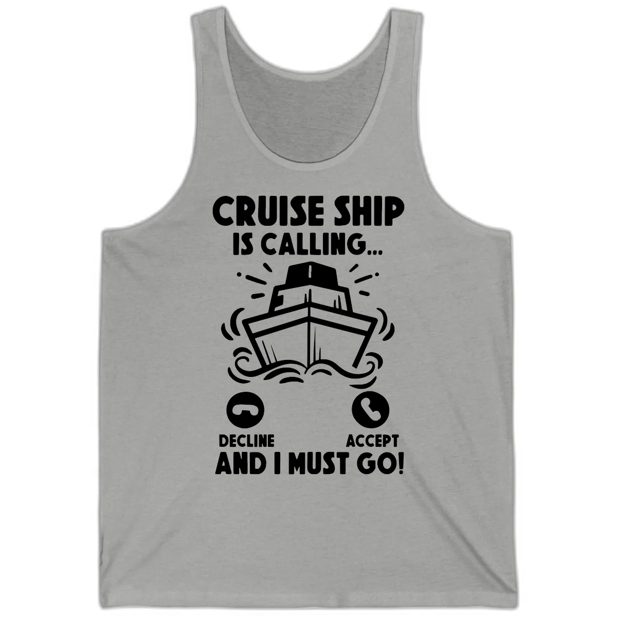 Cruise Ship Is Calling Tank in Athletic Heather