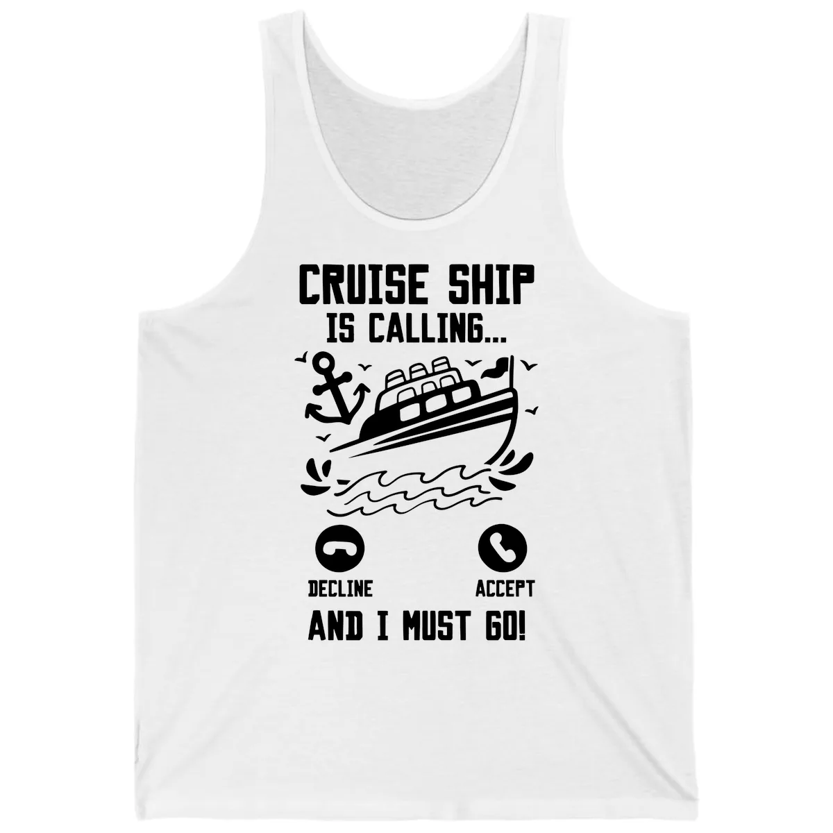 Cruise Ship Is Calling Tank in White