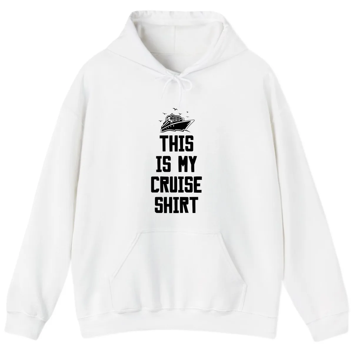 This Is My Cruise Shirt Hoodie in White