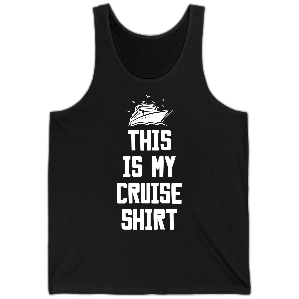 This Is My Cruise Shirt Tank in Black