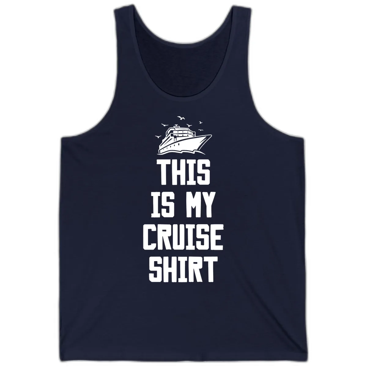 This Is My Cruise Shirt Tank in Navy