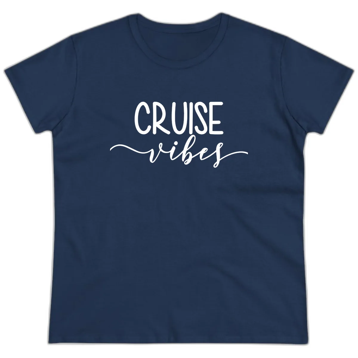 Cruise Vibes Ladies Tee in Navy