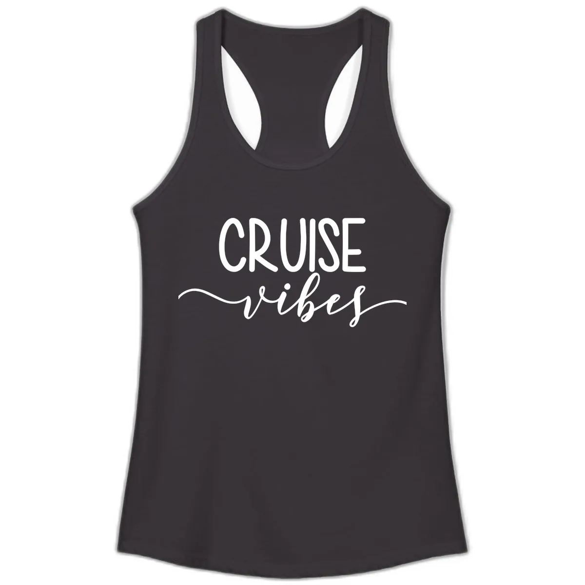 Cruise Vibes Ladies Tank in Black
