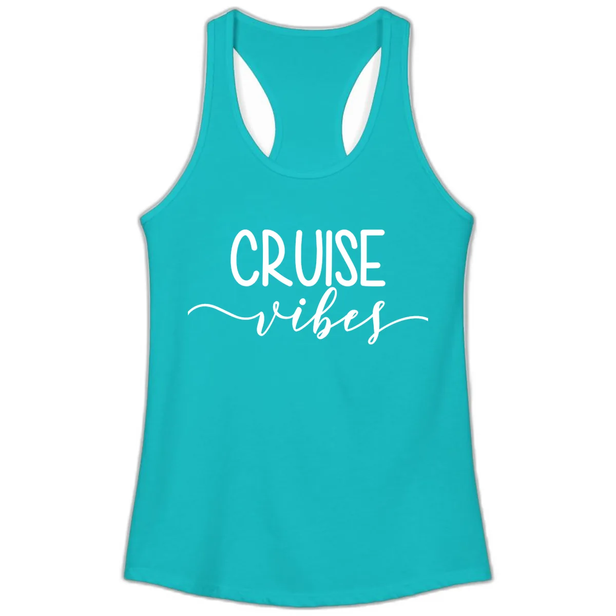 Cruise Vibes Ladies Tank in Tahiti Blue