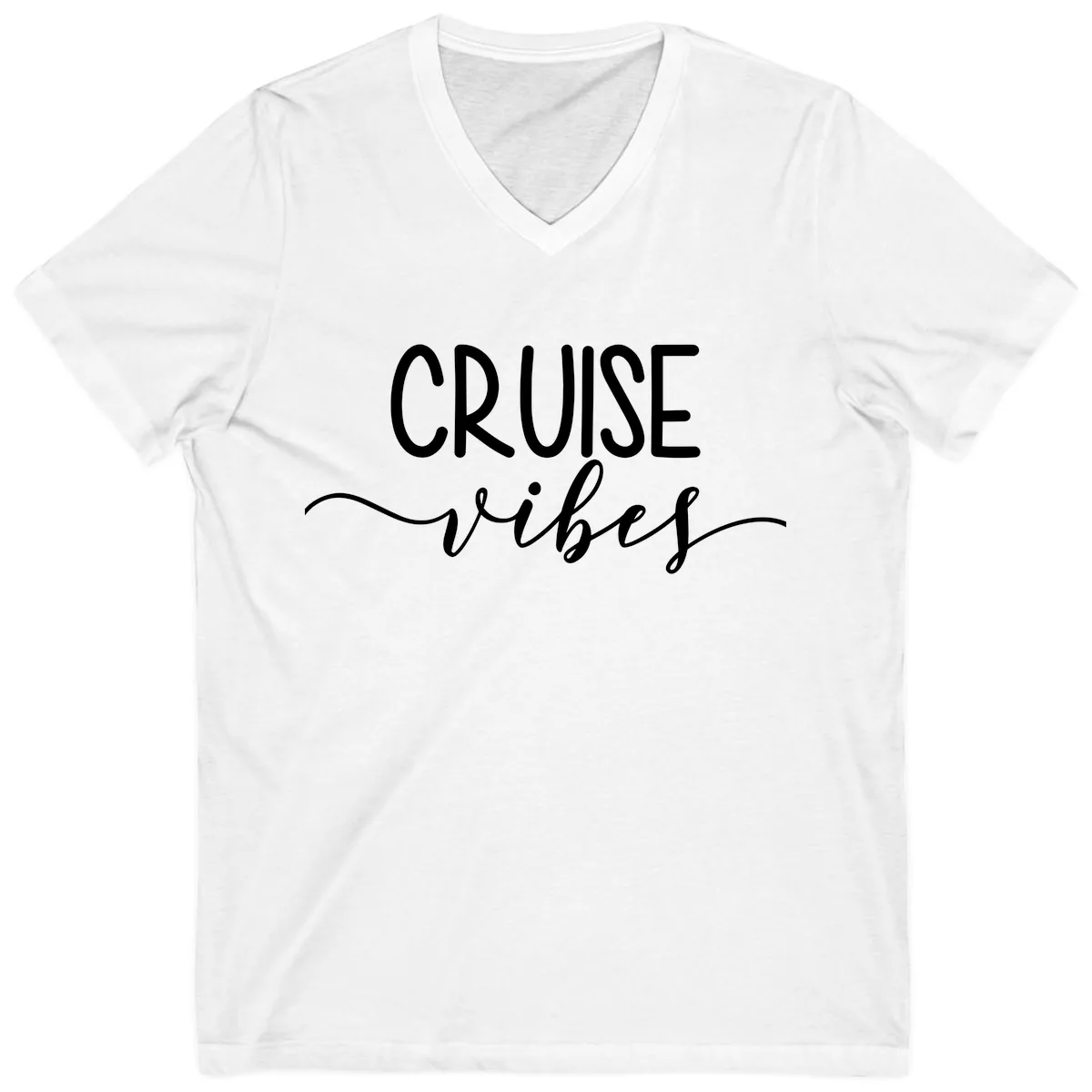 Cruise Vibes V-Neck in White