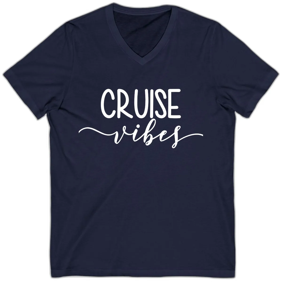 Cruise Vibes V-Neck in Navy