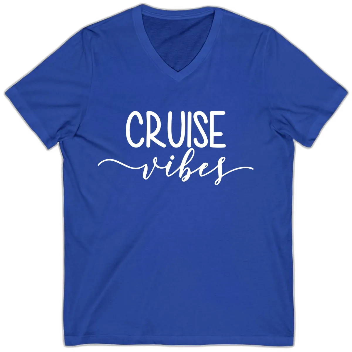 Cruise Vibes V-Neck in True Royal