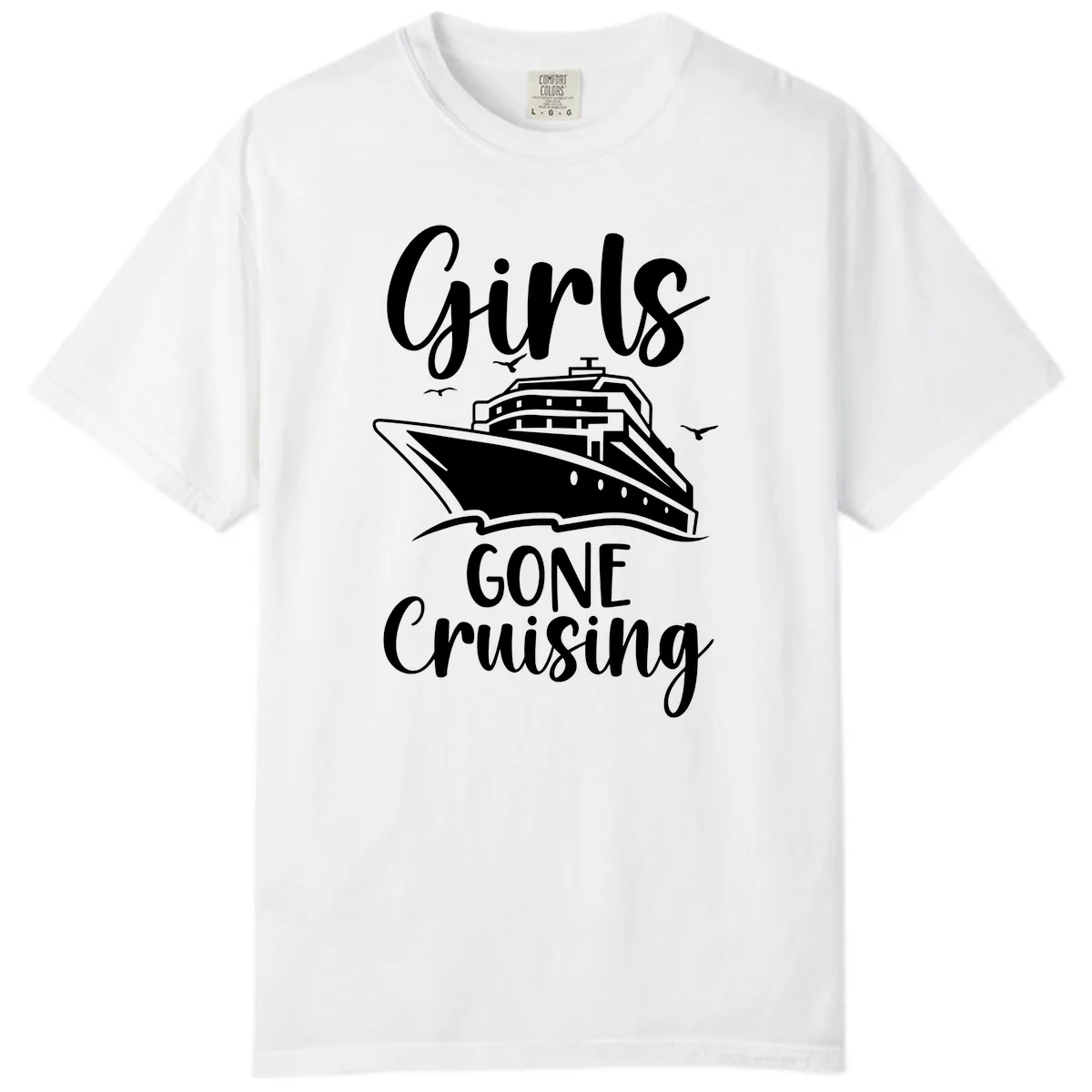 Girls Gone Cruising Comfort Color in White