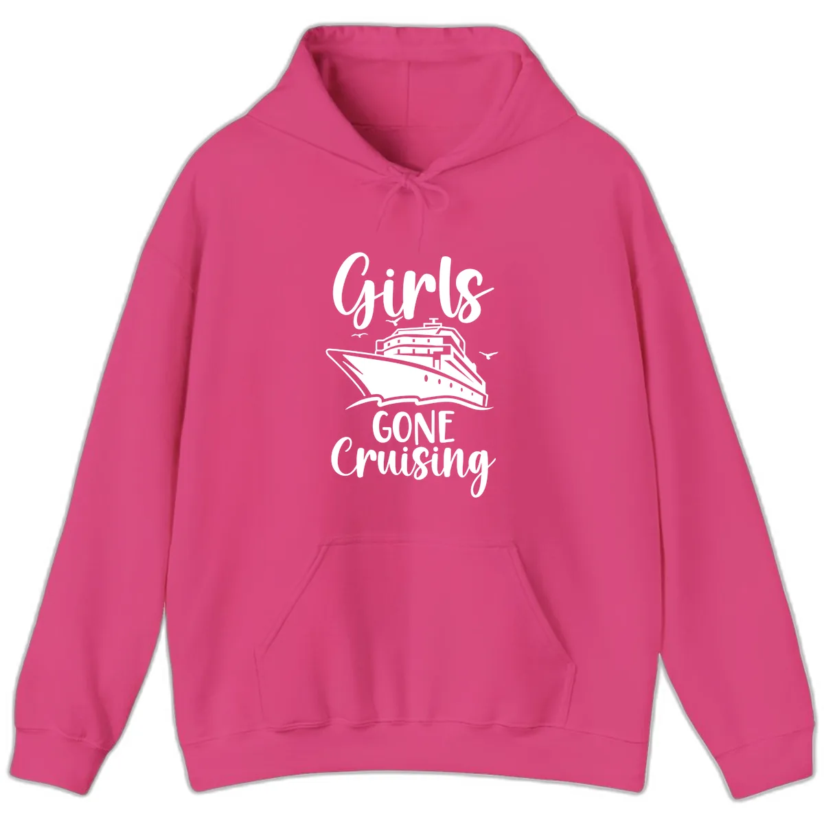 Girls Gone Cruising Hoodie in Heliconia
