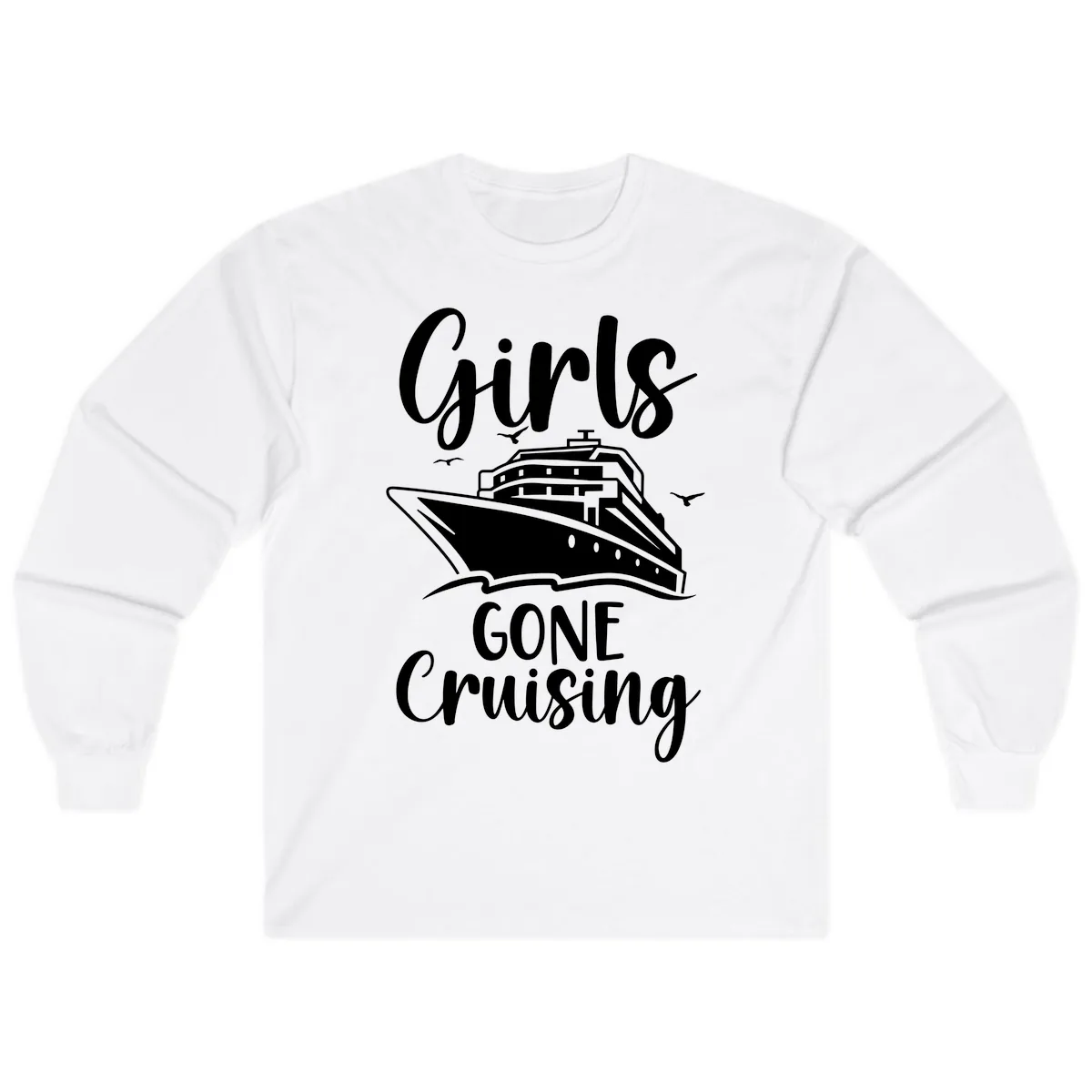 Girls Gone Cruising Long Sleeve in White