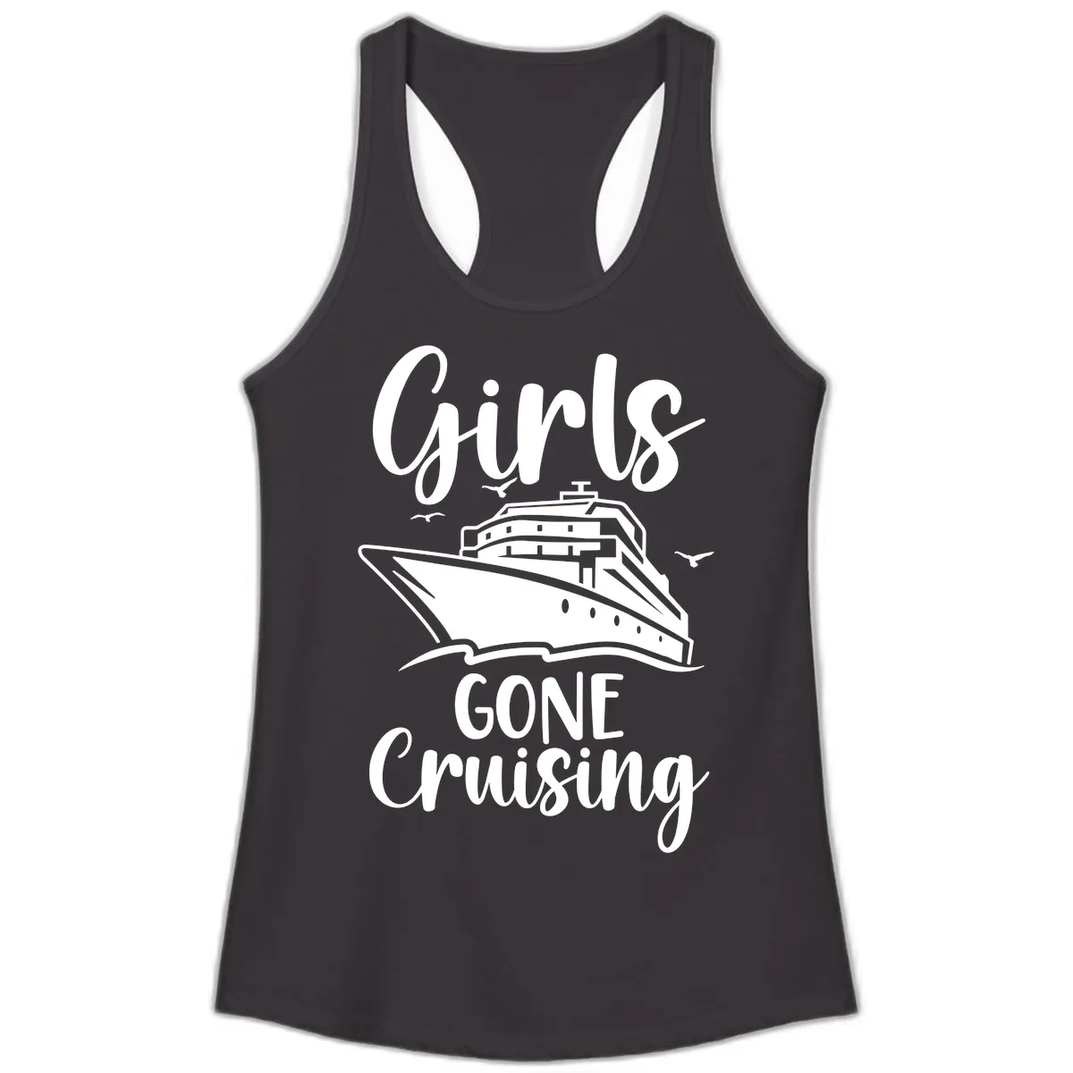 Girls Gone Cruising Ladies Tank in Black