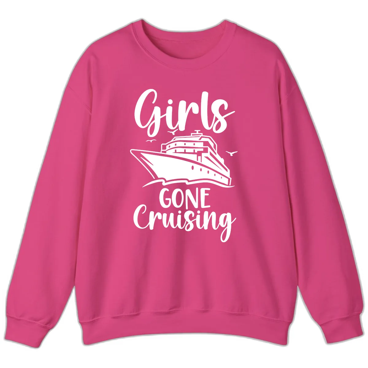 Girls Gone Cruising Sweatshirt in Heliconia