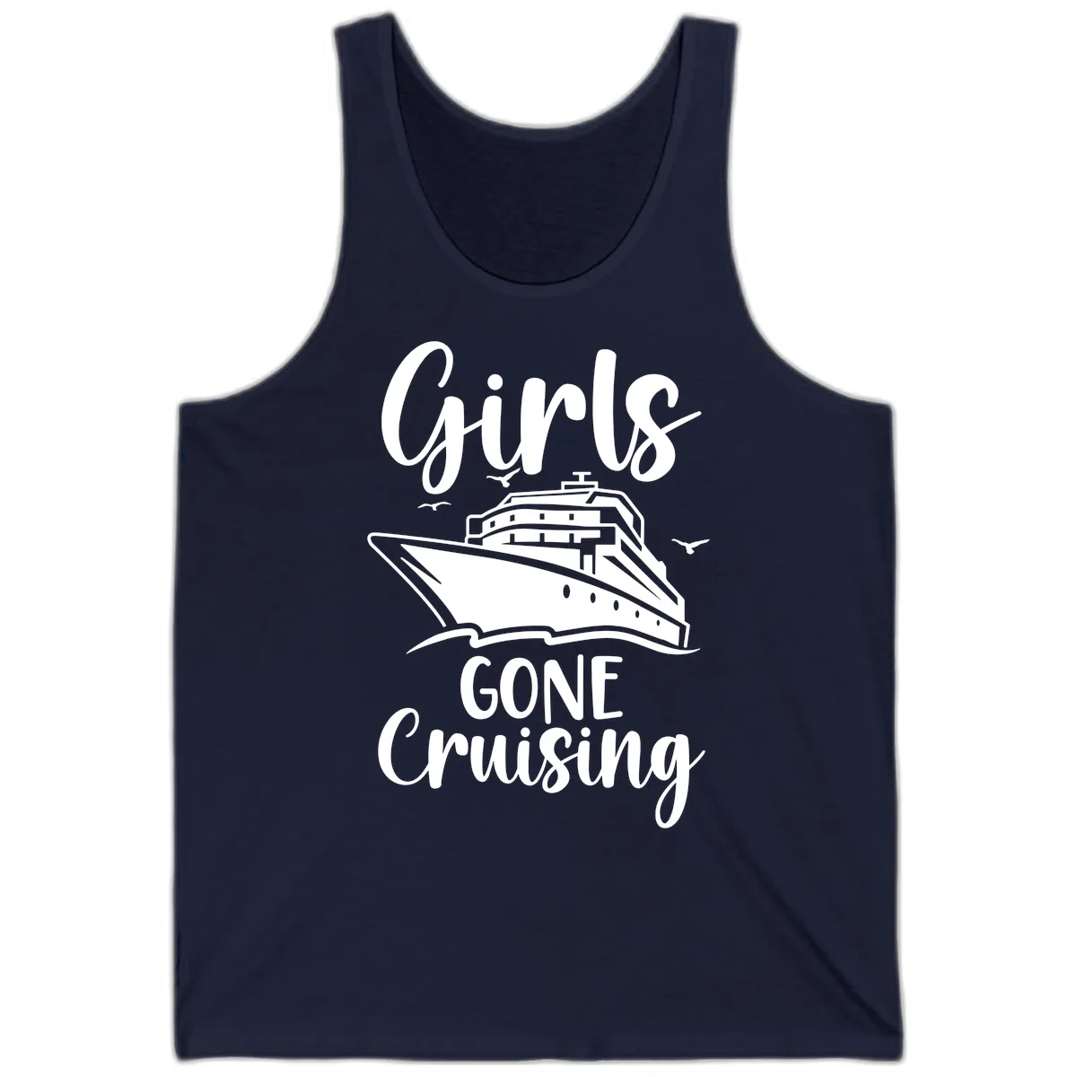 Girls Gone Cruising Tank in Navy