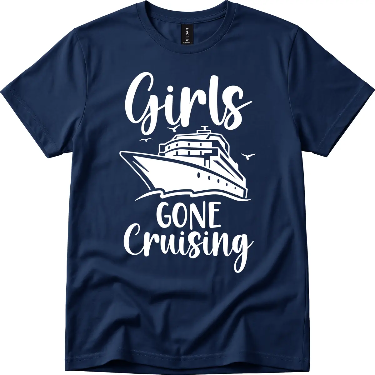 Girls Gone Cruising T-Shirt in Navy