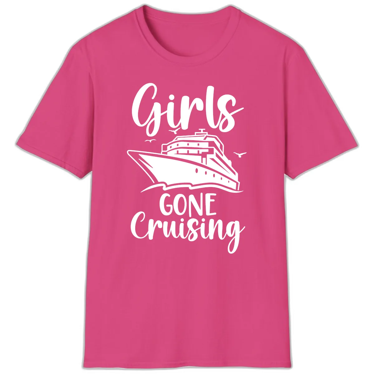 Girls Gone Cruising T-Shirt in Heliconia