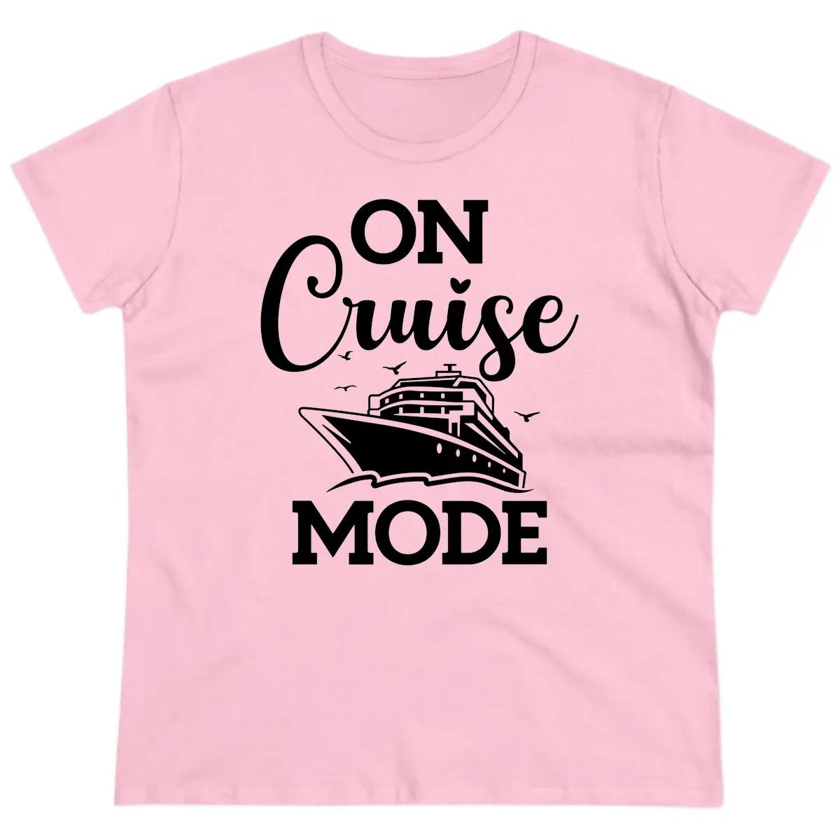 On Cruise Mode Ladies Tee in Light Pink