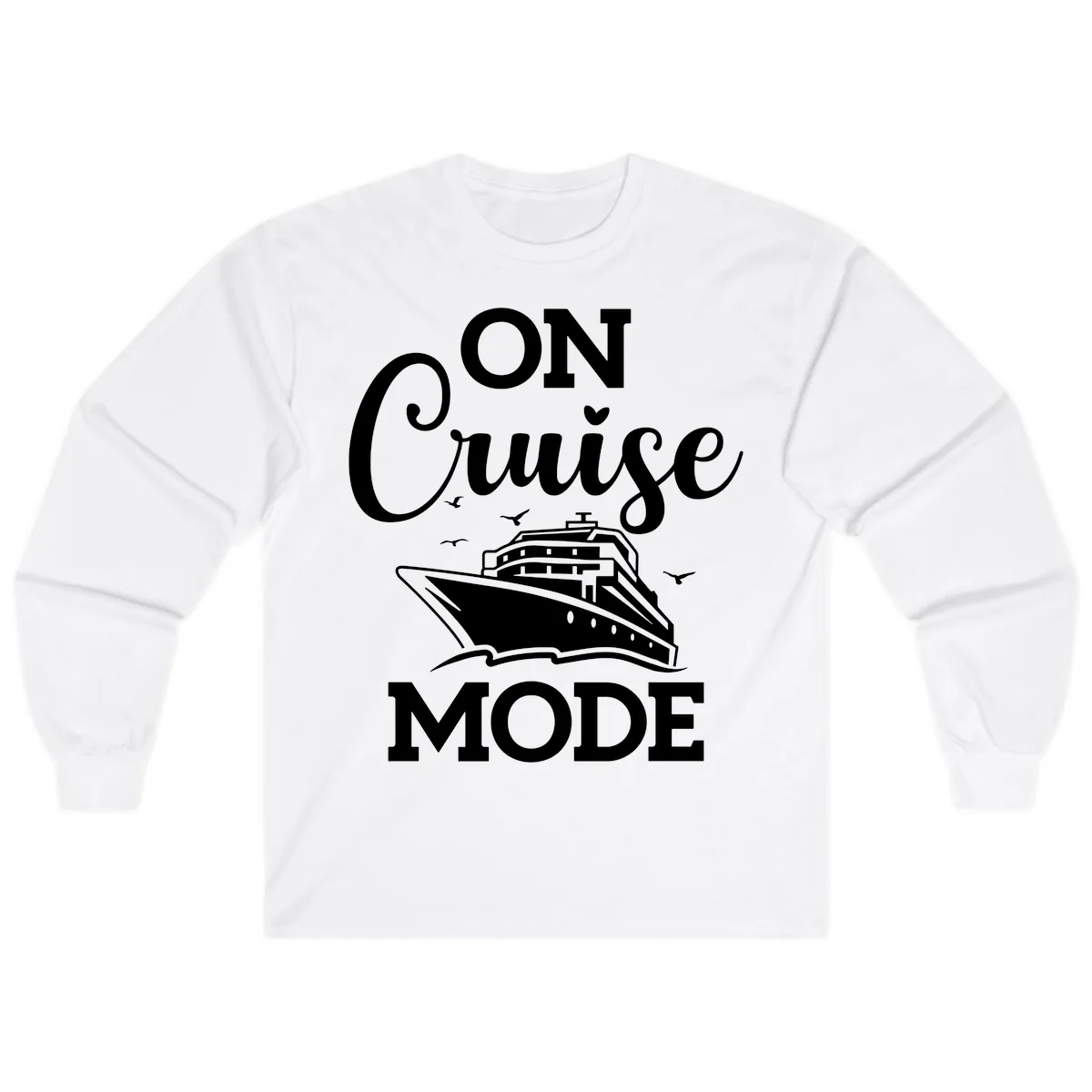 On Cruise Mode Long Sleeve in White