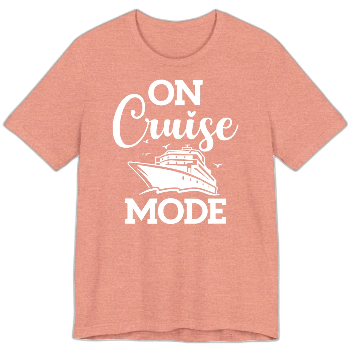 On Cruise Mode Premium T-Shirt in Heather Sunset