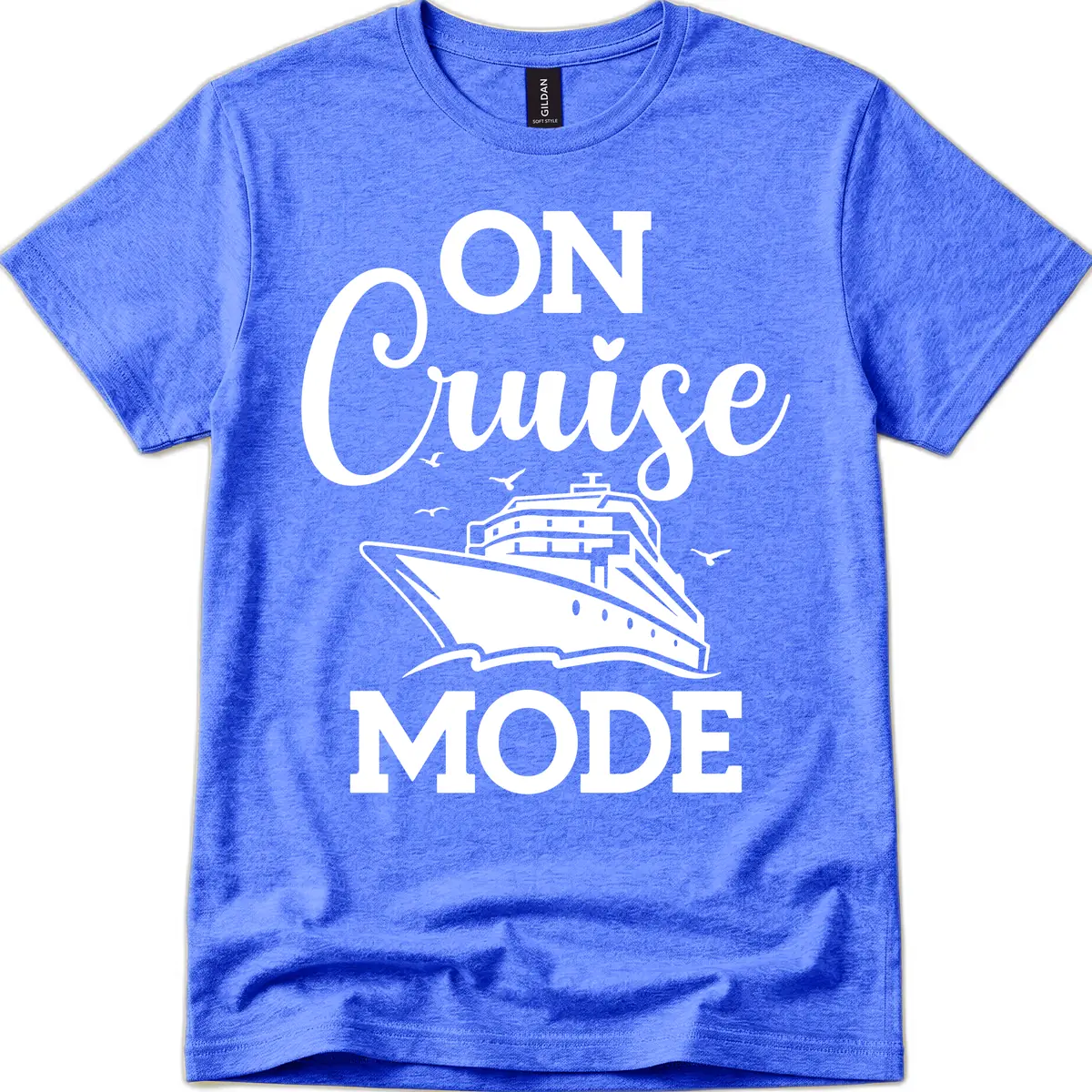On Cruise Mode T-Shirt in Heather Royal
