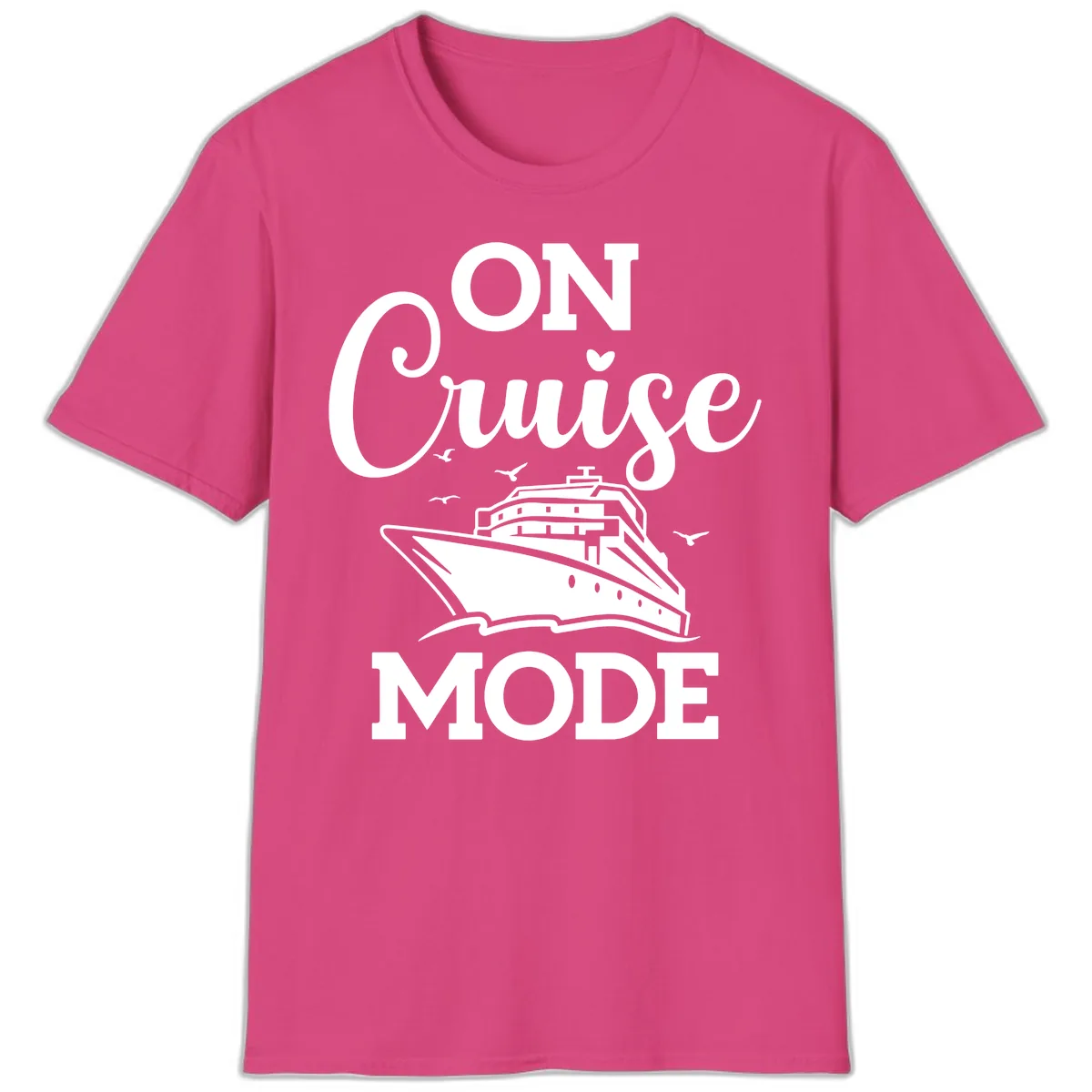 On Cruise Mode T-Shirt in Heliconia