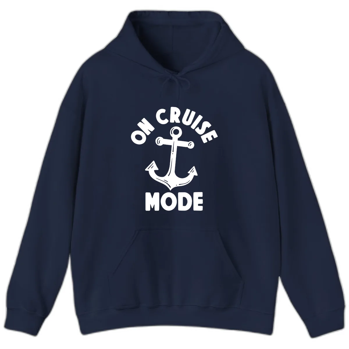 Cruise Mode Anchor Hoodie in Navy