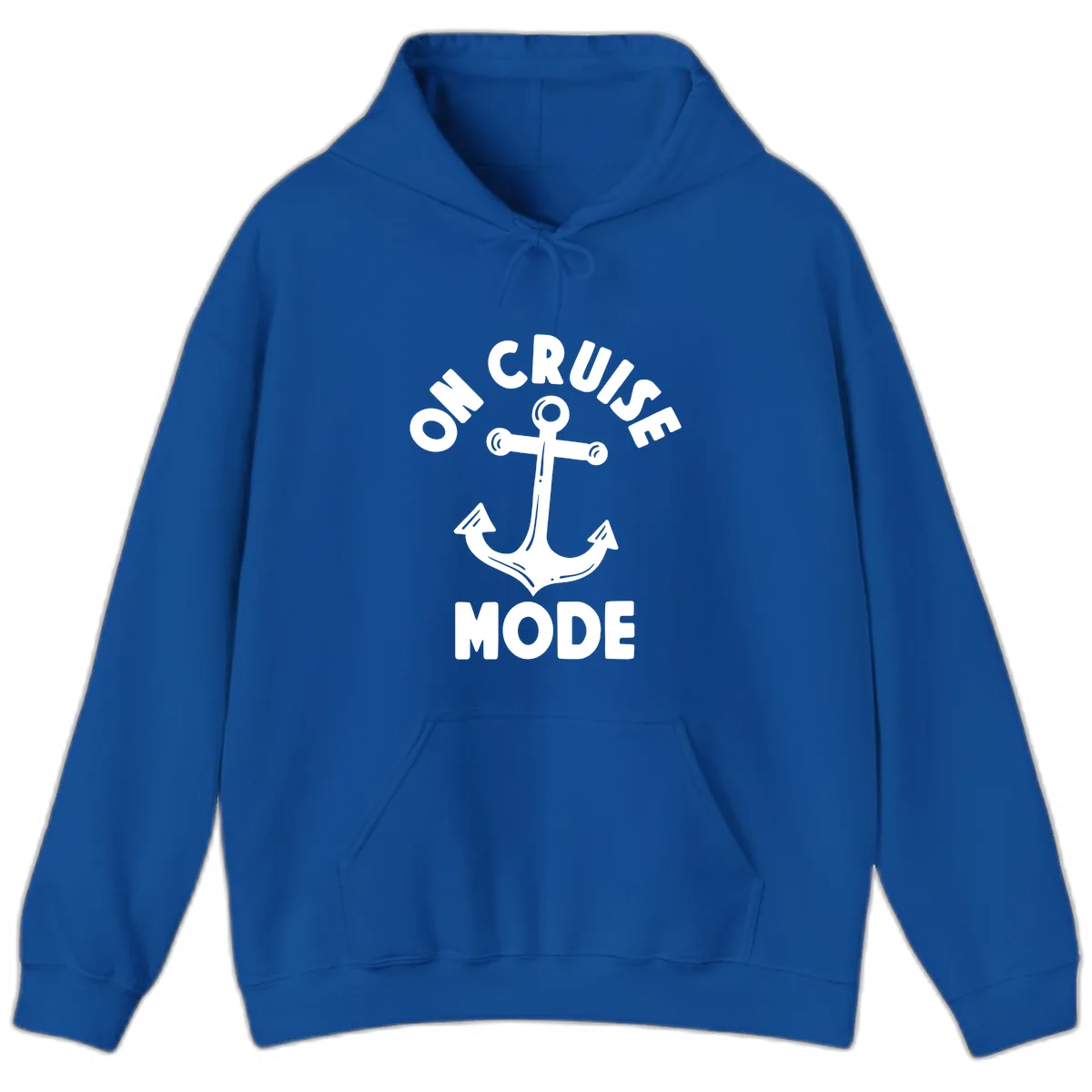Cruise Mode Anchor Hoodie in Royal