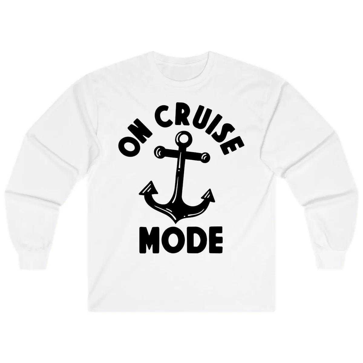 Cruise Mode Anchor Long Sleeve in White