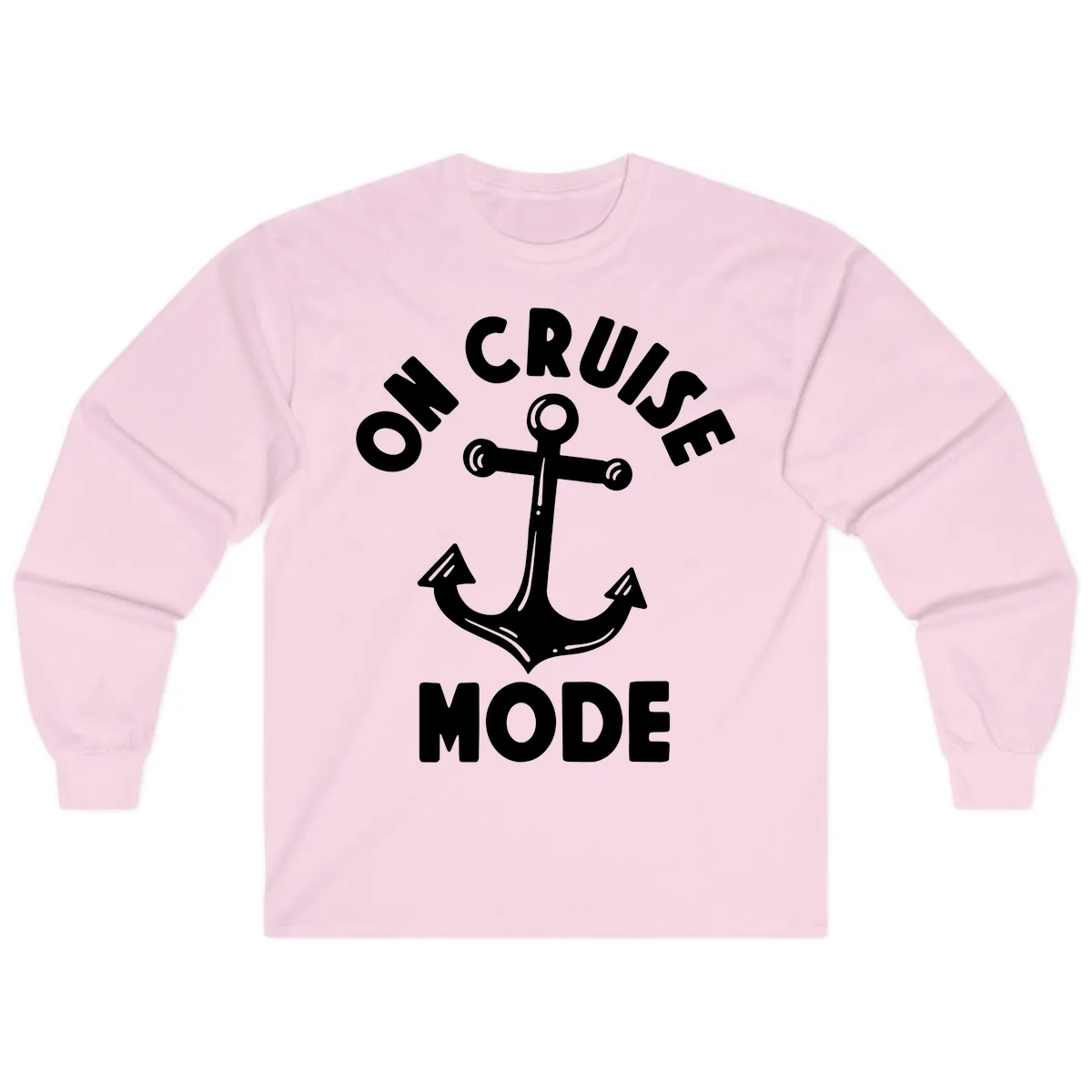 Cruise Mode Anchor Long Sleeve in Light Pink